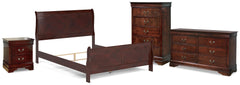 J&M Furniture - Ashley Furniture - Alisdair Queen Sleigh Bed, Dresser, Mirror, 2 Chests and 2 Nightstands - Queen Sleigh Bed, Dresser, Mirror, 2 Chests and 2 Nightstands - B376B29