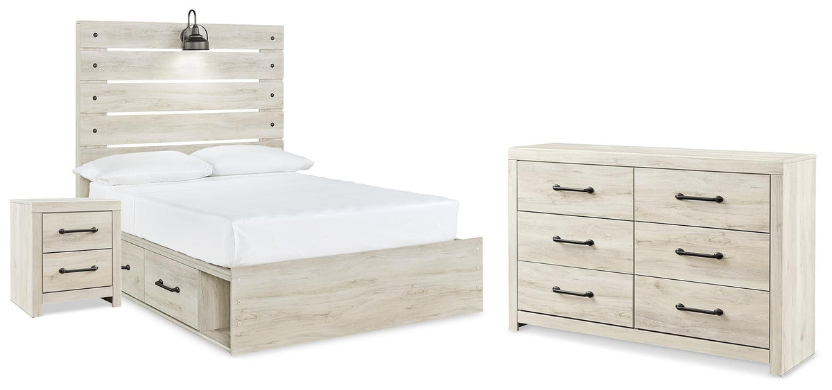 J&M Furniture - Ashley Furniture - Cambeck Full Panel Bed with Storage, Dresser and Nightstand - Full Panel Bed with Storage, Dresser and Nightstand - B192B113