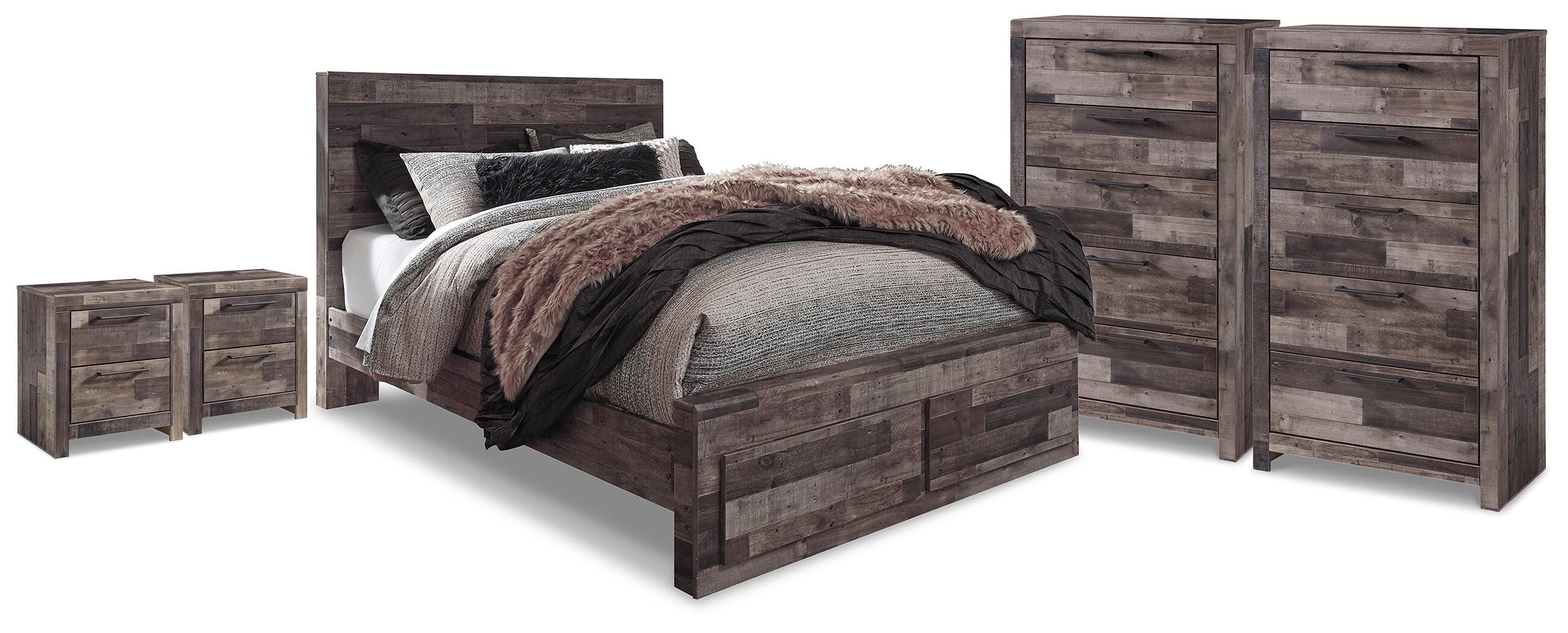 J&M Furniture - Ashley Furniture - Derekson Queen Storage Bed, 2 Chests and 2 Nightstands - Queen Storage Bed, 2 Chests and 2 Nightstands - B200B71