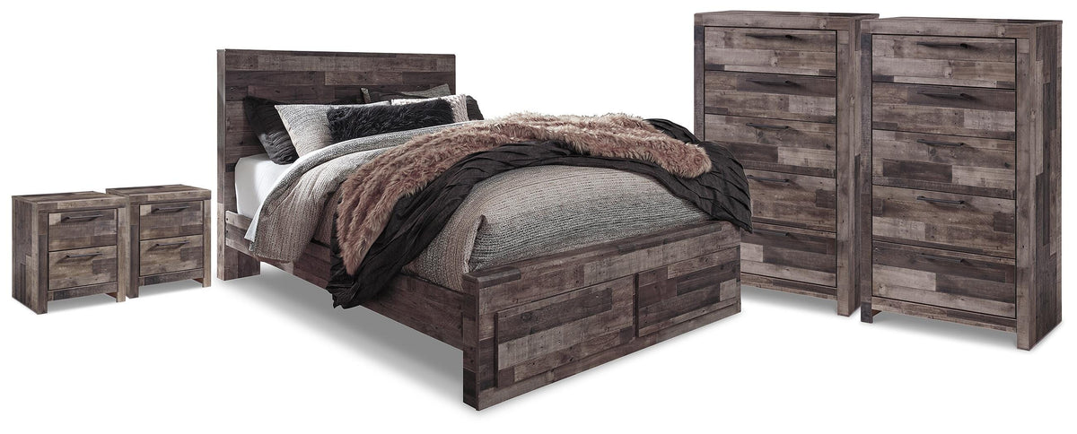 J&M Furniture - Ashley Furniture - Derekson Queen Storage Bed, 2 Chests and 2 Nightstands - Queen Storage Bed, 2 Chests and 2 Nightstands - B200B71
