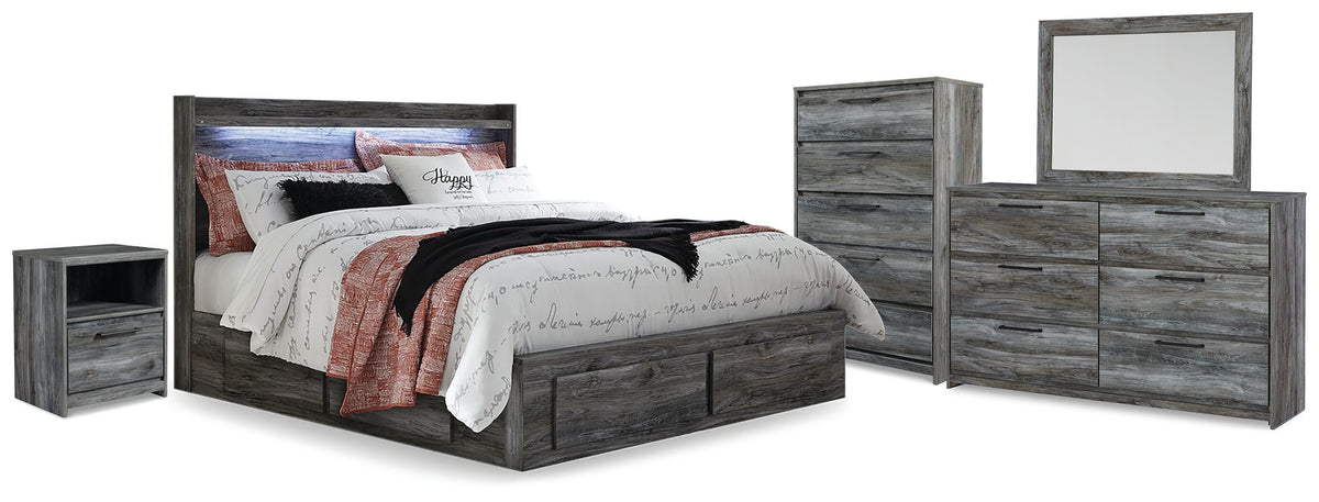 J&M Furniture - Ashley Furniture - Baystorm King Storage Bed, Dresser, Mirror, Chest and Nightstand - King Storage Bed, Dresser, Mirror, Chest and Nightstand - B221B83