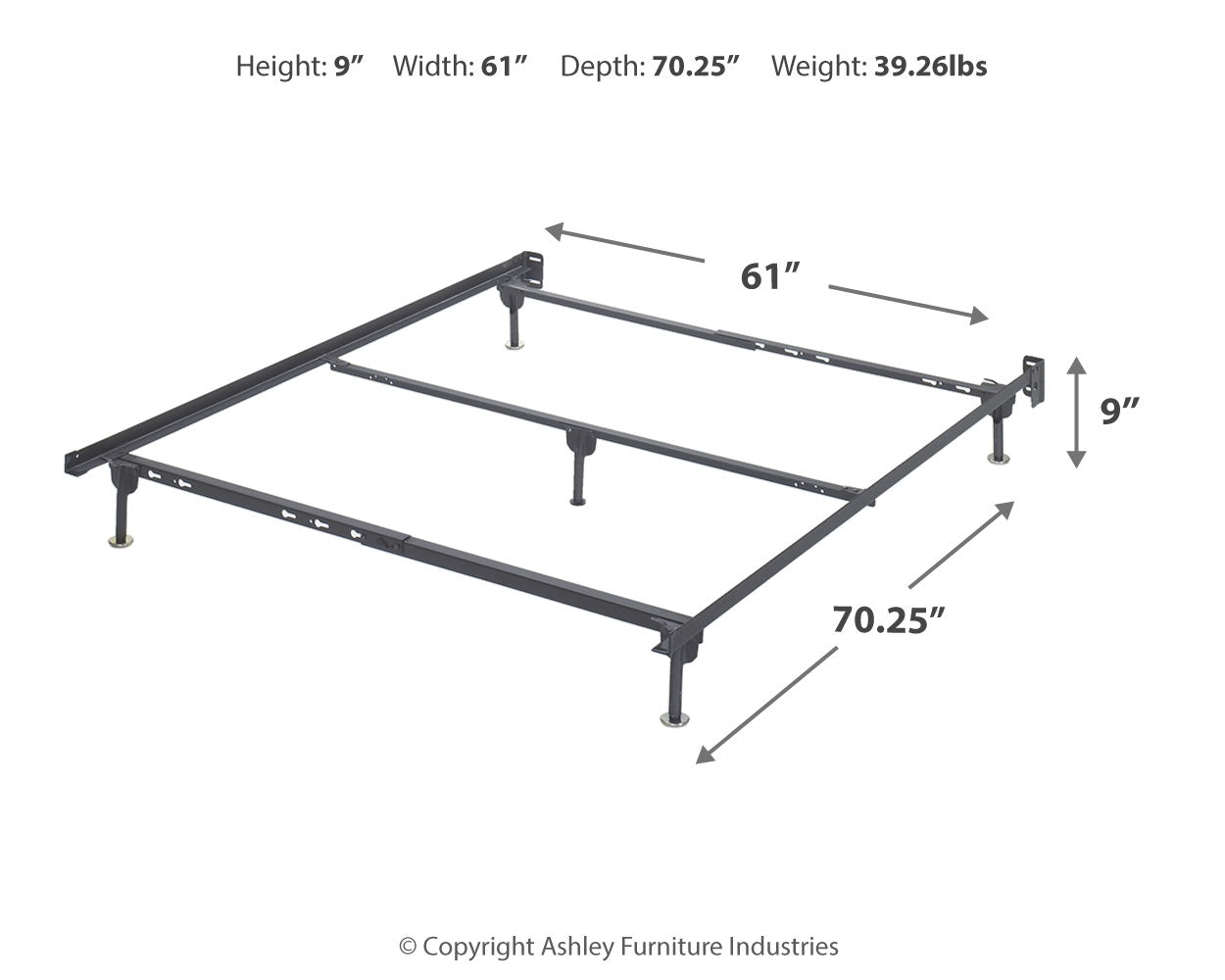 Platform Queen Bolt on Bed Frame