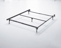 J&M Furniture - Ashley Furniture - Platform Queen Bolt on Bed Frame - Queen Bolt on Bed Frame / Metallic - B100-31