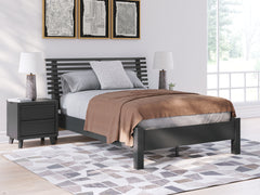 J&M Furniture - Ashley Furniture - Danziar Full Slat Panel Bed - Full Slat Panel Bed / Black - B1013B19