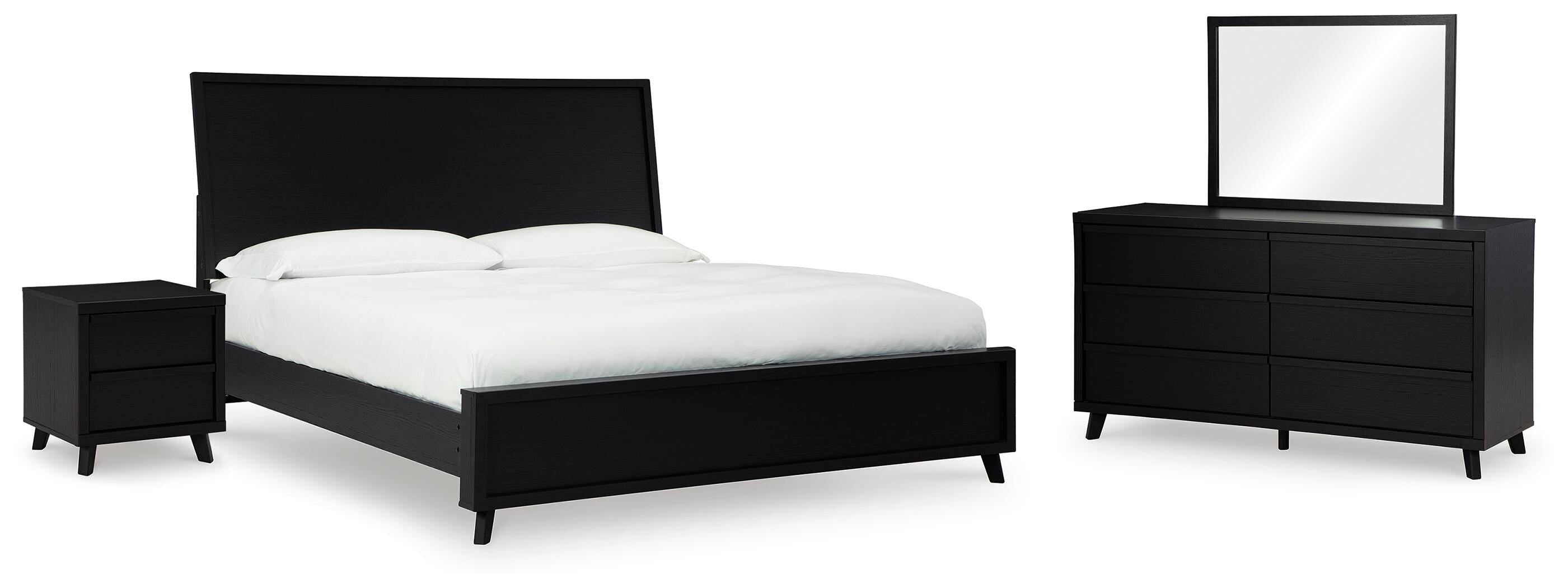 J&M Furniture - Ashley Furniture - Danziar King Panel Bed, Dresser, Mirror and Nightstand - King Panel Bed, Dresser, Mirror and Nightstand - B1013B28