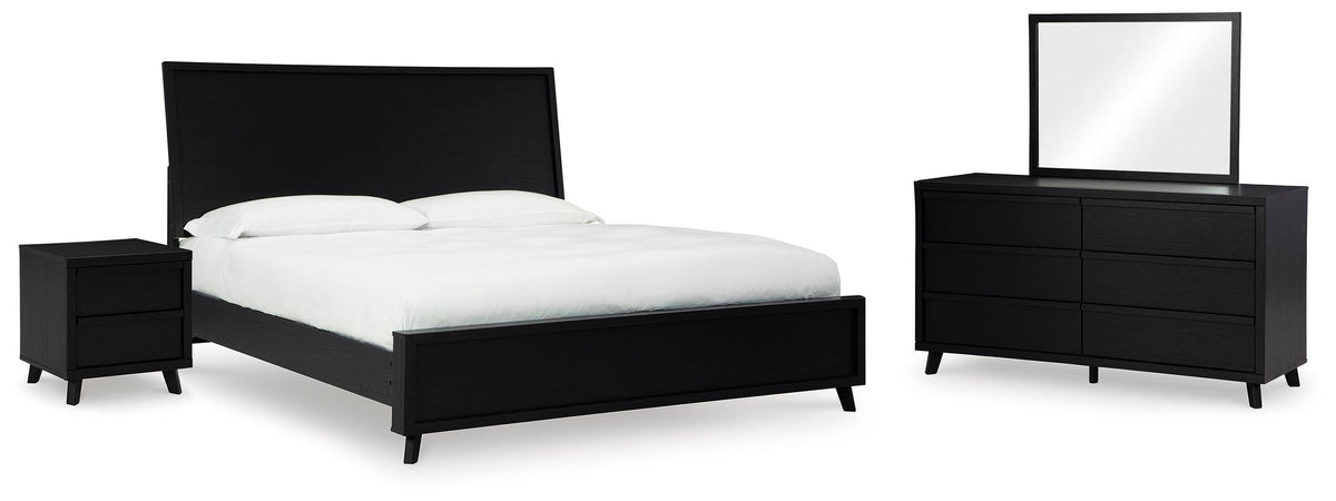 J&M Furniture - Ashley Furniture - Danziar King Panel Bed, Dresser, Mirror and Nightstand - King Panel Bed, Dresser, Mirror and Nightstand - B1013B28