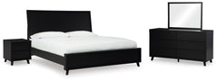 J&M Furniture - Ashley Furniture - Danziar King Panel Bed, Dresser, Mirror and Nightstand - King Panel Bed, Dresser, Mirror and Nightstand - B1013B28