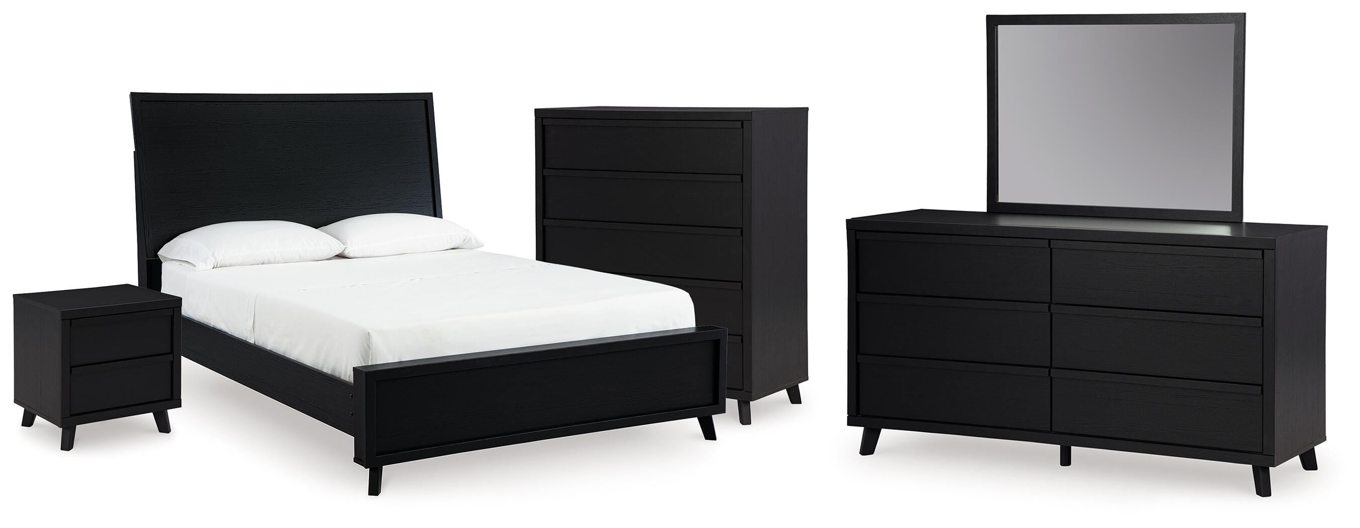 J&M Furniture - Ashley Furniture - Danziar Queen Bed, Dresser, Mirror, Chest and Nightstand - Queen Bed, Dresser, Mirror, Chest and Nightstand - B1013B30