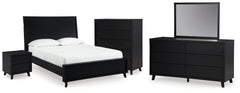 J&M Furniture - Ashley Furniture - Danziar Queen Bed, Dresser, Mirror, Chest and Nightstand - Queen Bed, Dresser, Mirror, Chest and Nightstand - B1013B30
