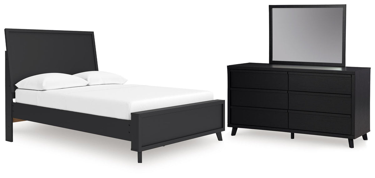J&M Furniture - Ashley Furniture - Danziar Full Panel Platform Bed, Dresser and Mirror - Full Panel Platform Bed, Dresser and Mirror - B1013B22