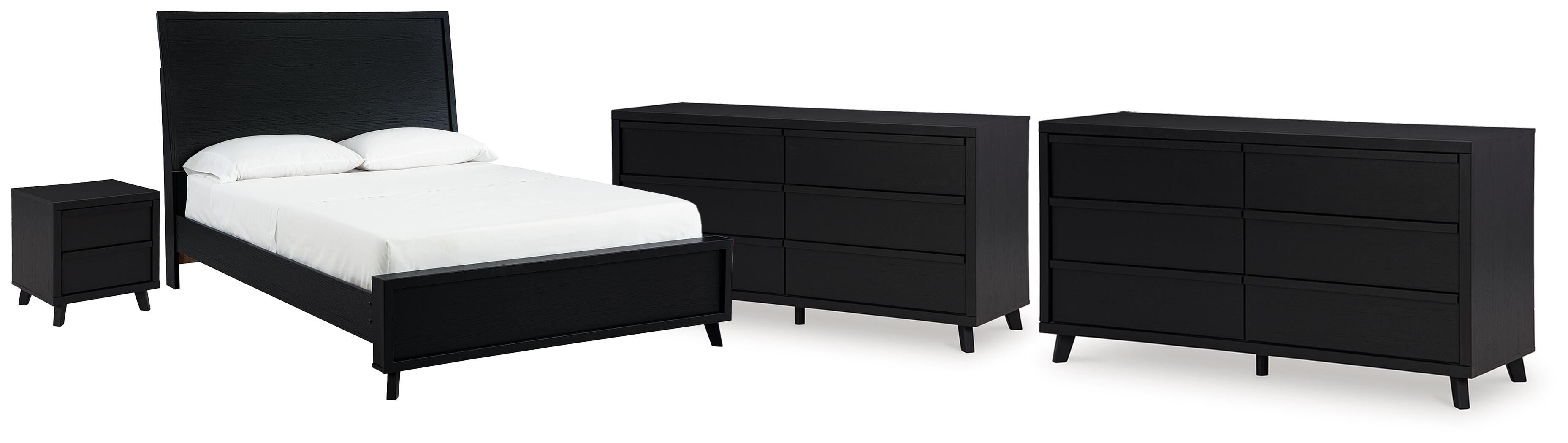 J&M Furniture - Ashley Furniture - Danziar Queen Panel Bed, 2 Dressers and Nightstand - Queen Panel Bed, 2 Dressers and Nightstand - B1013B31