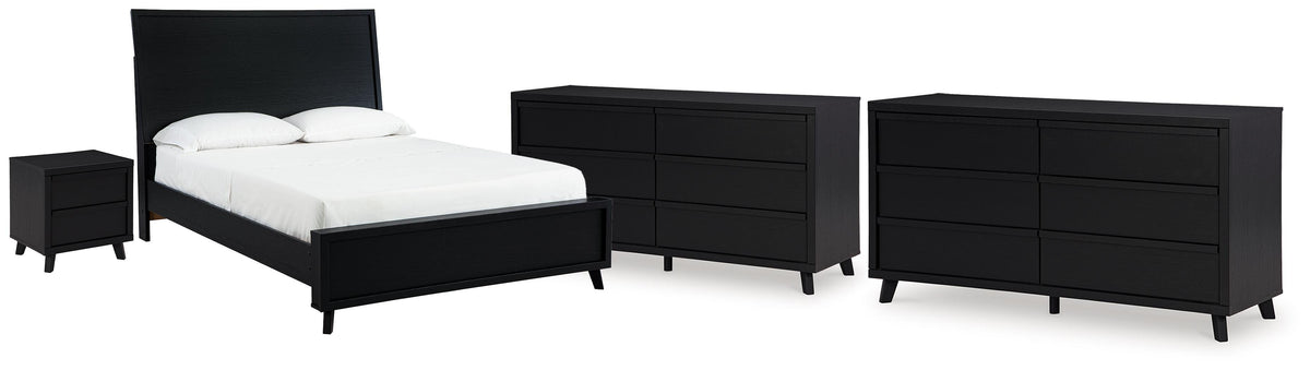 J&M Furniture - Ashley Furniture - Danziar Queen Panel Bed, 2 Dressers and Nightstand - Queen Panel Bed, 2 Dressers and Nightstand - B1013B31