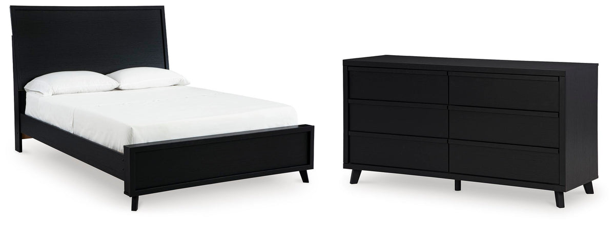 J&M Furniture - Ashley Furniture - Danziar Queen Panel Bed and Dresser - Queen Panel Bed and Dresser - B1013B34