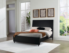 J&M Furniture - Ashley Furniture - Danziar Queen Panel Bed - Queen Panel Bed / Black - B1013B2