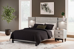 J&M Furniture - Ashley Furniture - Vessalli Queen Panel Bed with Extensions - Queen Panel Bed with Extensions / Gray - B1036B5
