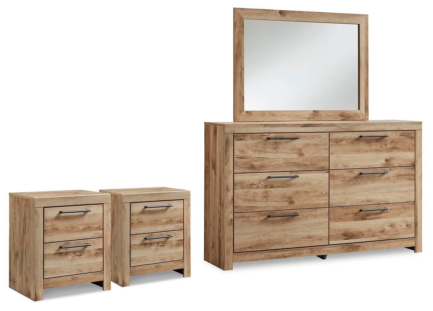 J&M Furniture - Ashley Furniture - Hyanna Dresser, Mirror and 2 Nightstands - Dresser, Mirror and 2 Nightstands - B1050B69