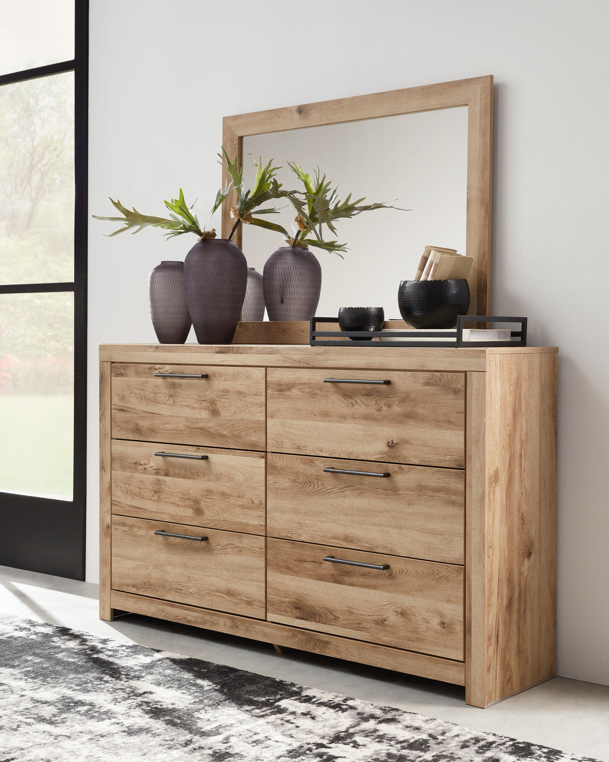J&M Furniture - Ashley Furniture - Hyanna Dresser and Mirror - Dresser and Mirror / Tan Brown - B1050B1