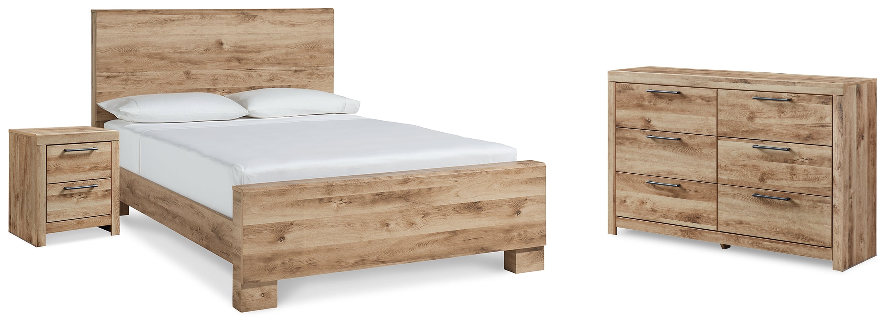 J&M Furniture - Ashley Furniture - Hyanna Queen Panel Bed, Dresser, and Nightstand - Queen Panel Bed, Dresser, and Nightstand - B1050B37