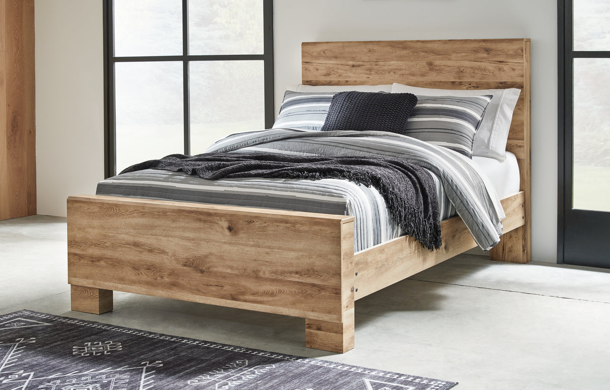 J&M Furniture - Ashley Furniture - Hyanna Full Panel Bed - Full Panel Bed / Tan Brown - B1050B21