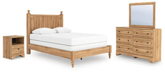 J&M Furniture - Ashley Furniture - Aleaport Queen Panel Bed, Dresser, Mirror and Nightstand - Queen Panel Bed, Dresser, Mirror and Nightstand - PCB1075B9