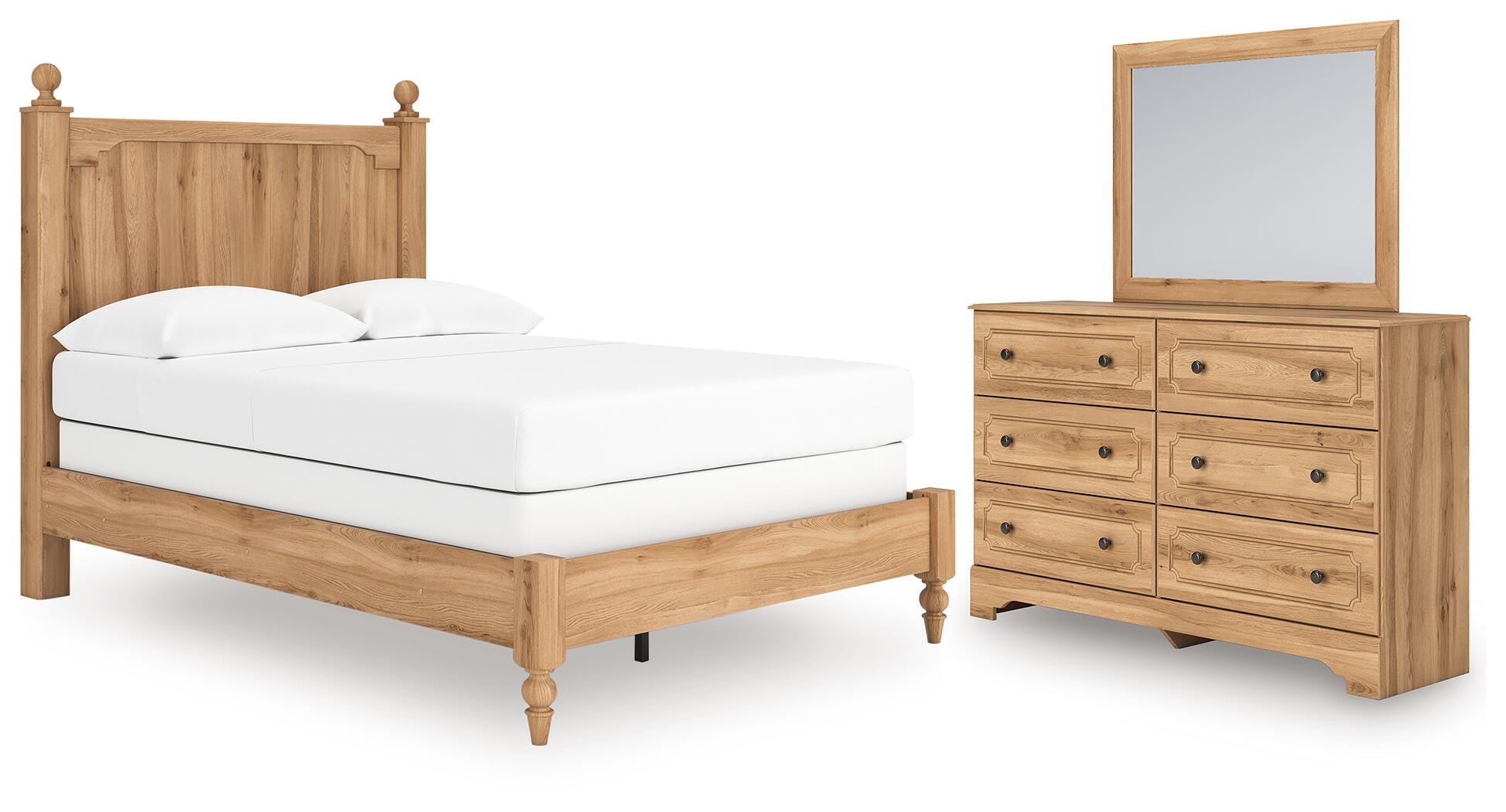 J&M Furniture - Ashley Furniture - Aleaport Full Panel Bed, Dresser and Mirror - Full Panel Bed, Dresser and Mirror - PCB1075B6