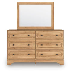 Aleaport Twin Panel Bed, Dresser and Mirror