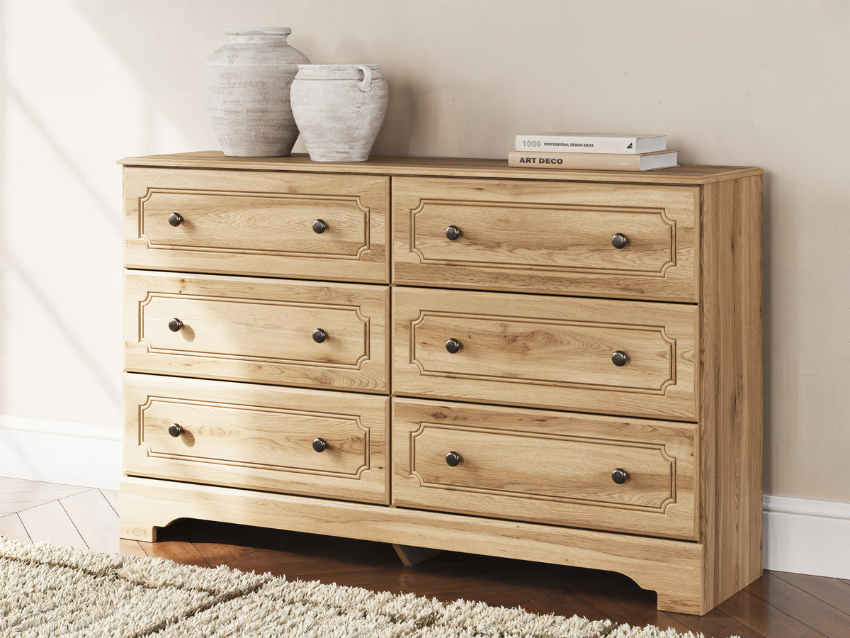 J&M Furniture - Ashley Furniture - Aleaport Dresser - Six Drawer Dresser / Warm Brown - PCB1075-31