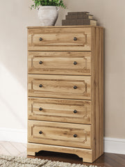 J&M Furniture - Ashley Furniture - Aleaport Chest of Drawers - Five Drawer Chest / Warm Brown - PCB1075-46