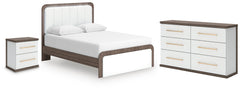 J&M Furniture - Ashley Furniture - Kendanport Queen Upholstered Bed, Dresser and Nightstand - Queen Upholstered Bed, Dresser and Nightstand - PCB1108B9