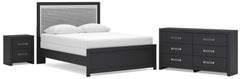 J&M Furniture - Ashley Furniture - Maeling Queen Upholstered Panel Bed, Dresser and Nightstand - Queen Upholstered Panel Bed, Dresser and Nightstand - PCB1115B9