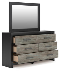 Broachmyn Full Bookcase Bed, Dresser and Mirror