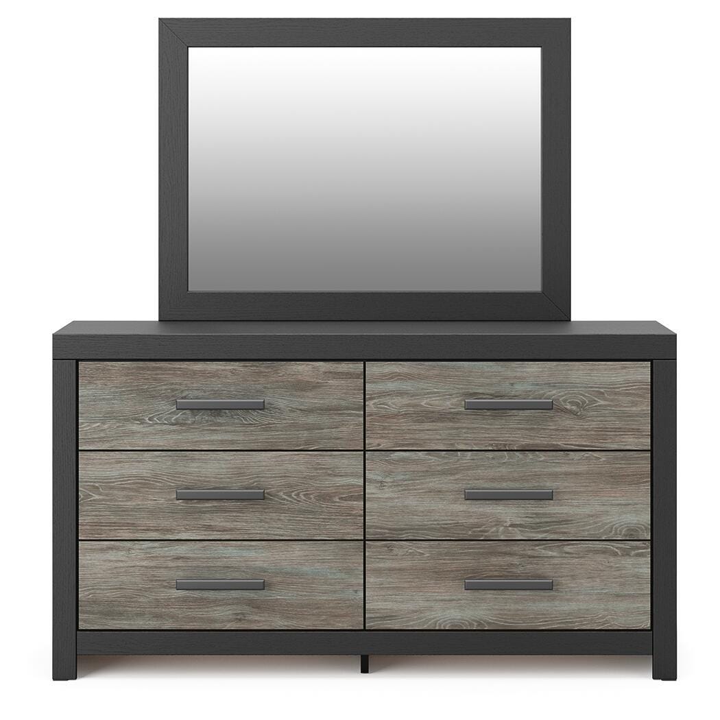 Broachmyn Queen Bookcase Bed, Dresser and Mirror