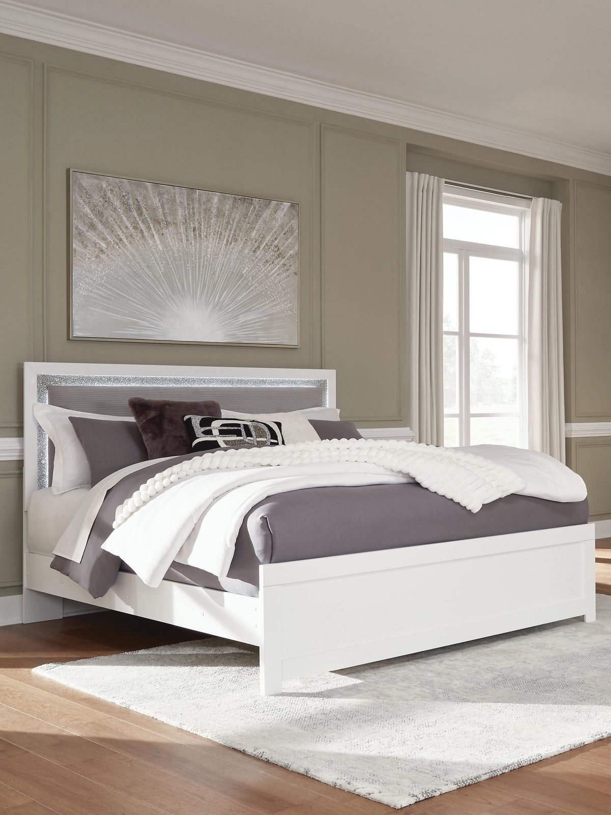 J&M Furniture - Ashley Furniture - Maeling King Upholstered Panel Bed - King Upholstered Panel Bed - PCB1119B4
