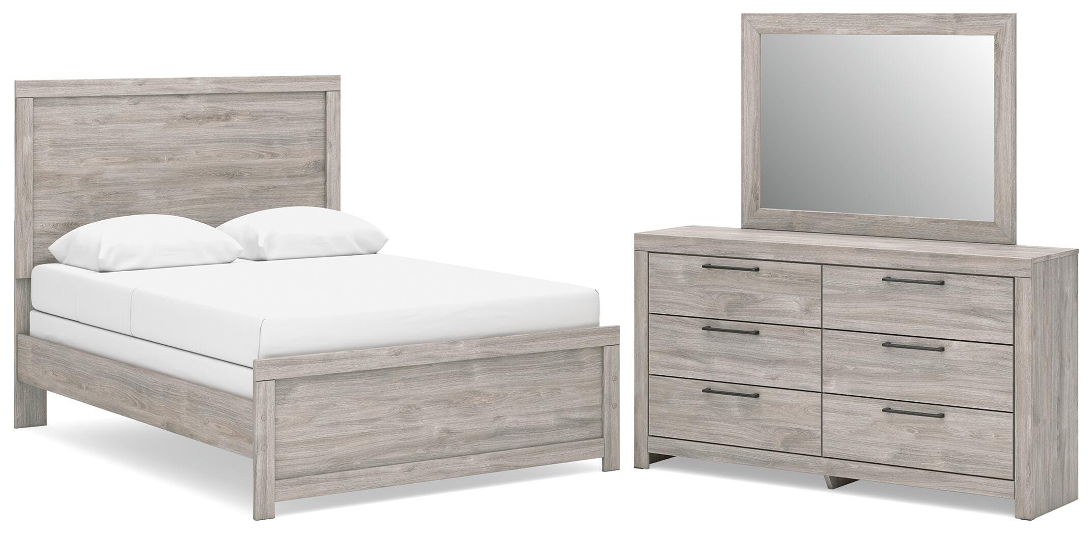 J&M Furniture - Ashley Furniture - Broachmyn Full Panel Bed, Dresser and Mirror - Full Panel Bed, Dresser and Mirror - PCB1120B11