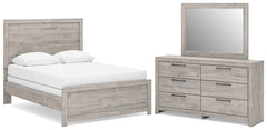 Broachmyn Full Panel Bed, Dresser and Mirror