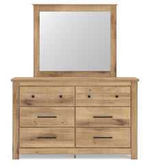 Makidern Full Panel Bed, Dresser and Mirror