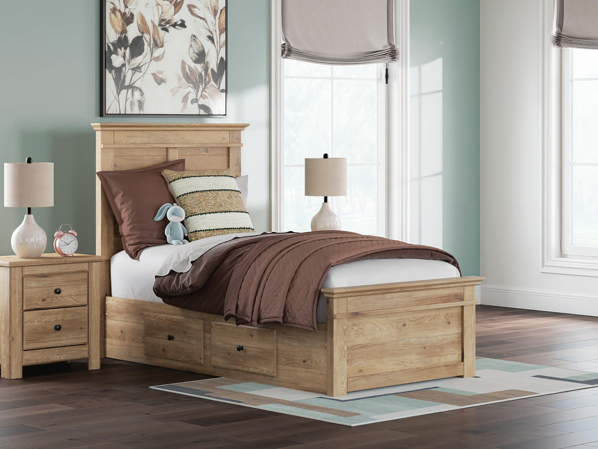 J&M Furniture - Ashley Furniture - Makidern Twin Panel Storage Bed - Twin Panel Storage Bed - PCB1170B30