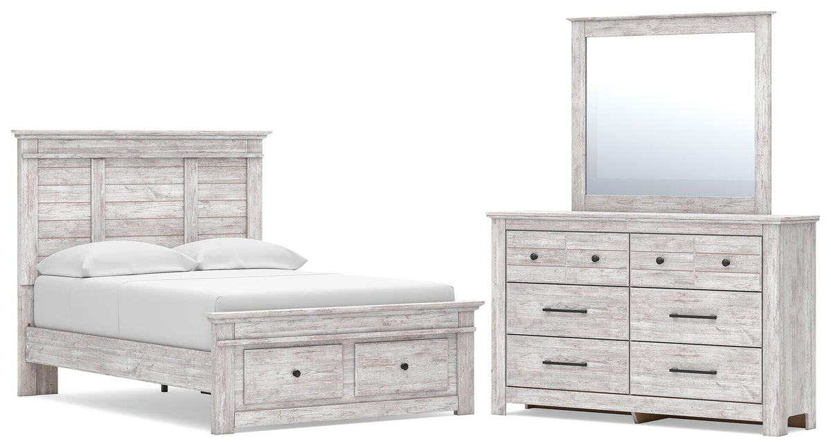 J&M Furniture - Ashley Furniture - Makidern Full Panel Storage Bed, Dresser and Mirror - Full Panel Storage Bed, Dresser and Mirror - PCB1171B25