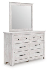 Makidern Full Panel Storage Bed, Dresser and Mirror
