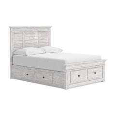 Makidern Full Panel Bed with Storage