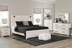 J&M Furniture - Ashley Furniture - Gerridan King Panel Bed, Dresser, Mirror, Chest and 2 Nightstands - King Panel Bed, Dresser, Mirror, Chest and 2 Nightstands - B1190B28