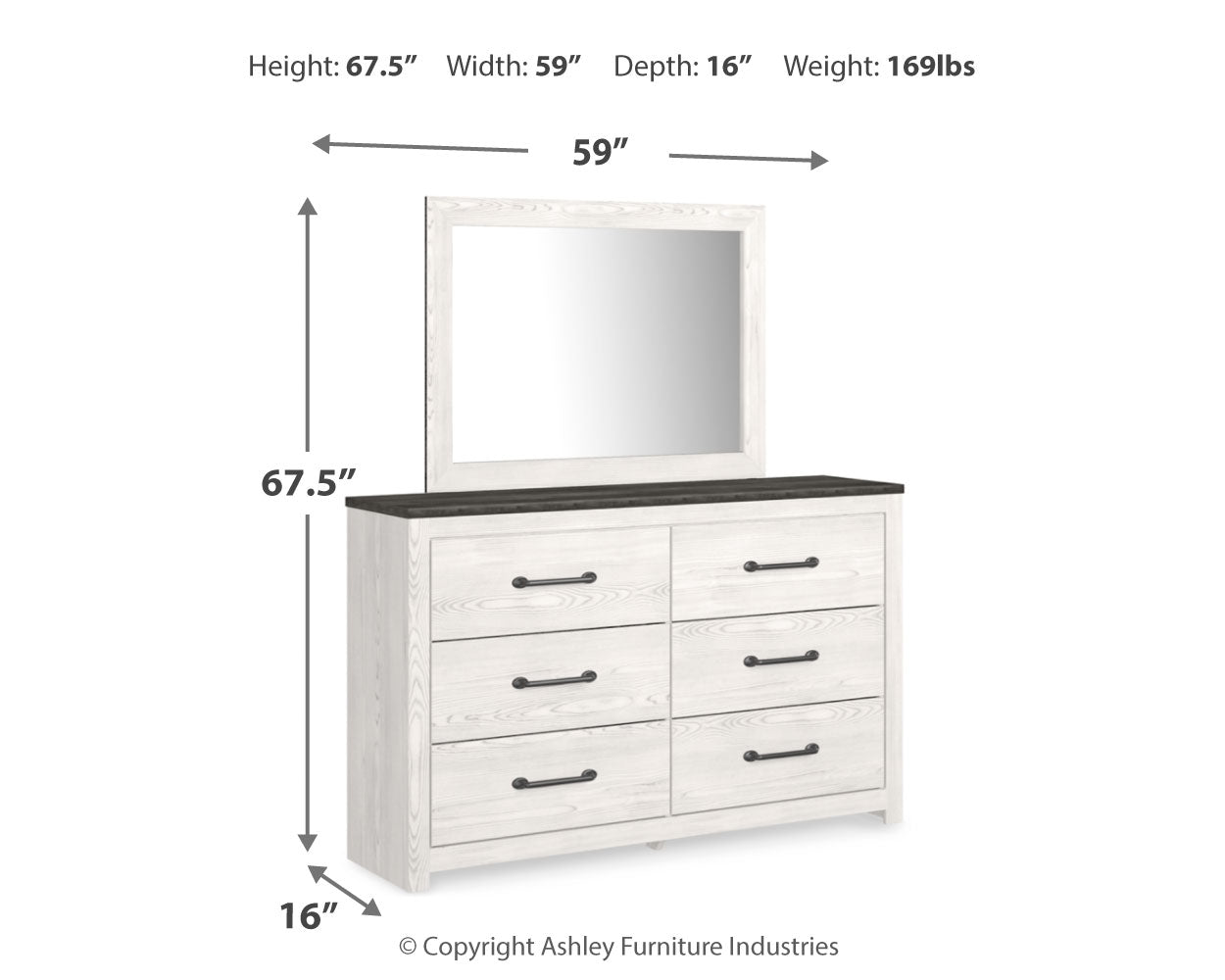 Gerridan Dresser and Mirror