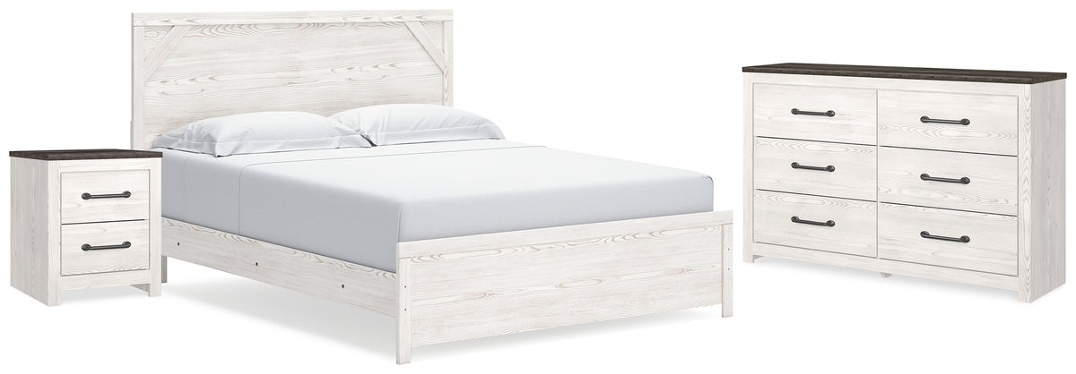 J&M Furniture - Ashley Furniture - Gerridan King Panel Bed, Dresser and Nightstand - King Panel Bed, Dresser and Nightstand - B1190B23