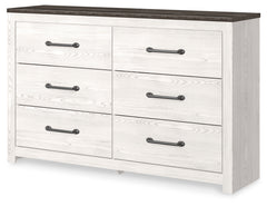 J&M Furniture - Ashley Furniture - Gerridan Dresser - Six Drawer Dresser / White/Gray - B1190-31