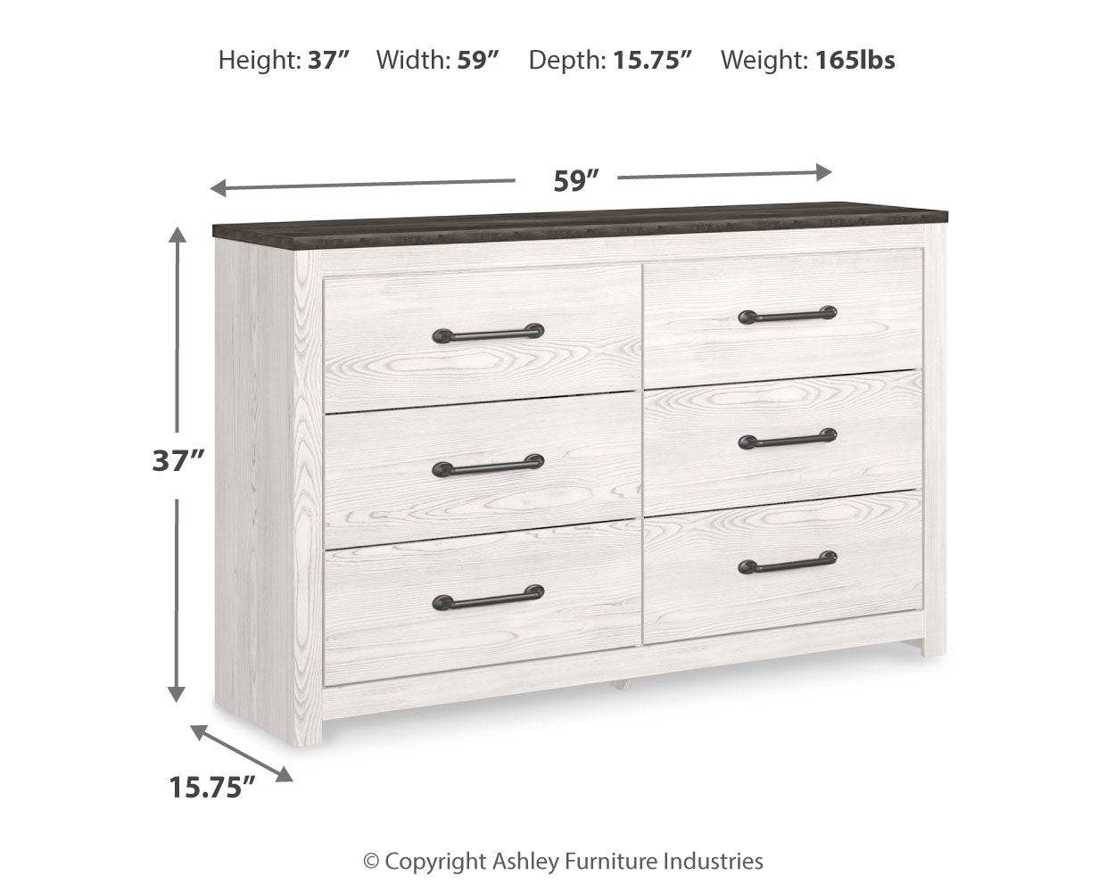 Gerridan Queen Panel Bed, Dresser and Nightstand