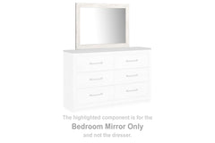 J&M Furniture - Ashley Furniture - Gerridan Bedroom Mirror - Bedroom Mirror / White/Gray - B1190-36