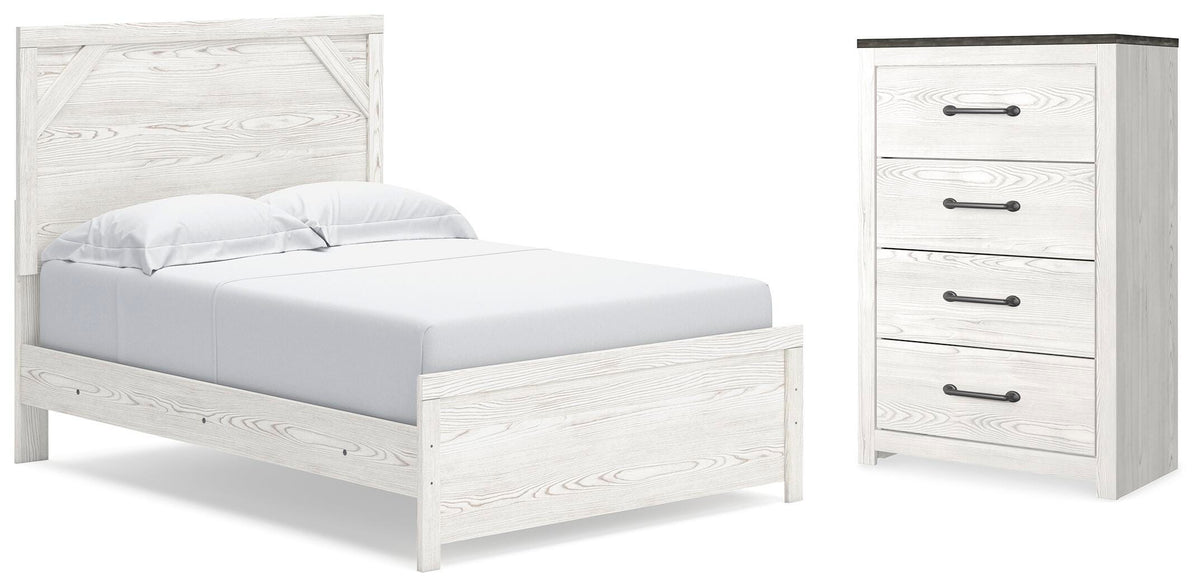 J&M Furniture - Ashley Furniture - Gerridan Full Panel Bed and Chest - Full Panel Bed and Chest - B1190B36