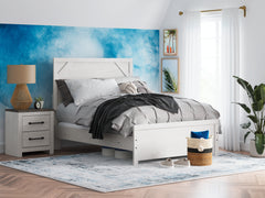 J&M Furniture - Ashley Furniture - Gerridan Full Panel Bed - Full Panel Bed / White/Gray - B1190B4