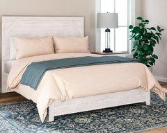 J&M Furniture - Ashley Furniture - Gerridan Queen Panel Bed - Queen Panel Bed / White/Gray - B1190B2
