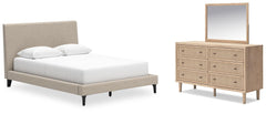 J&M Furniture - Ashley Furniture - Cielden Queen Upholstered Bed, Dresser and Mirror - Queen Upholstered Bed, Dresser and Mirror - B1199B2